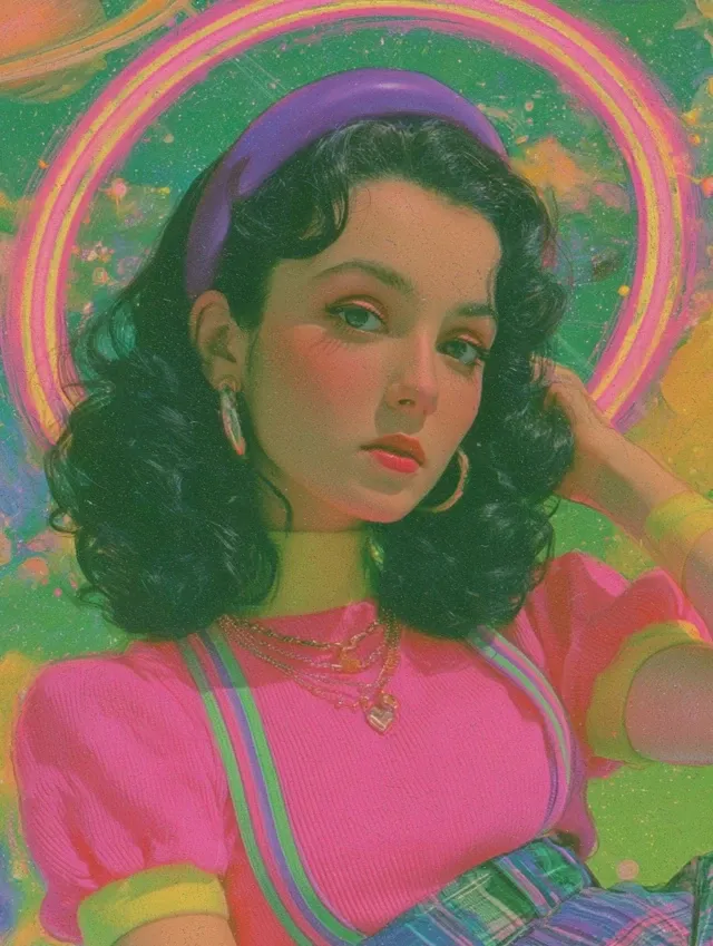 a girl in the space